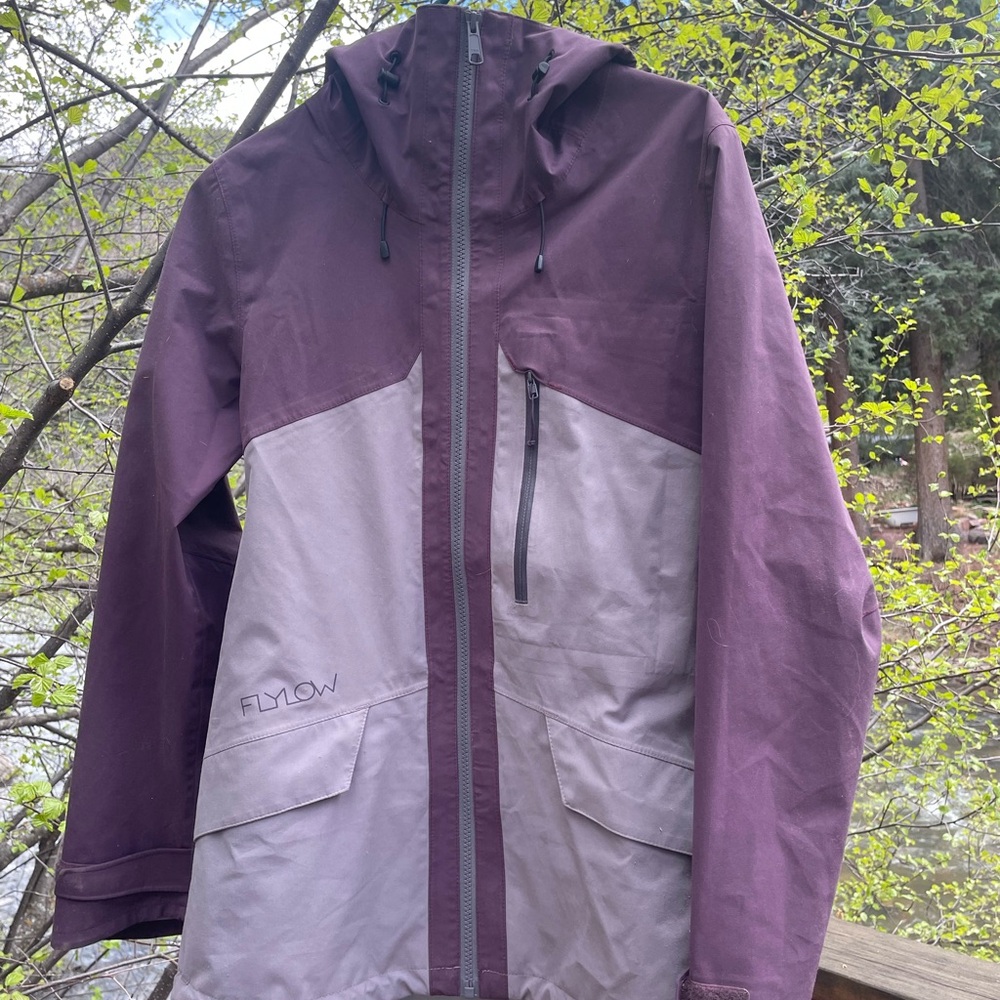 Purple Flylow Ski Shell